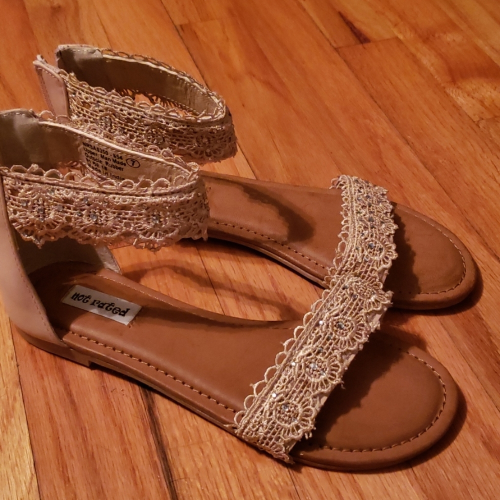 Lace sandals